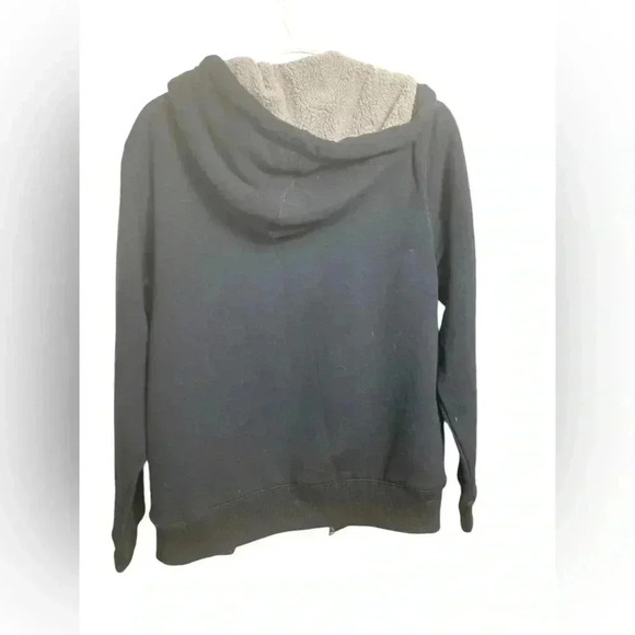 Old Navy NWT navy blue zip up thick hoodie with pockets, size small - Picture 4 of 7